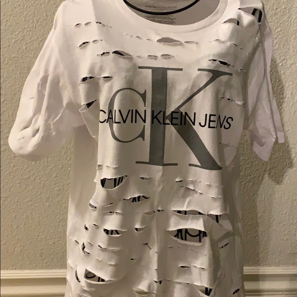 Calvin Klein holy Moley tee white